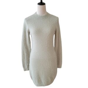 Freshman 1996 Light Green Fuzzy Sweater Mini Dress Size Small